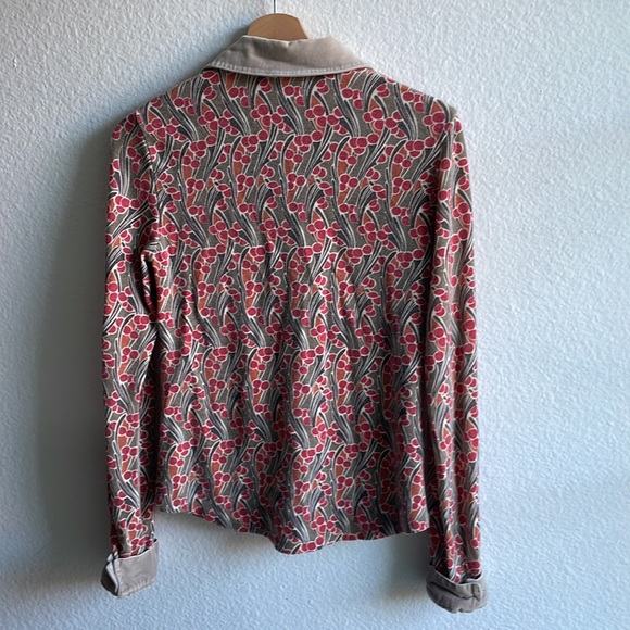 Multi color groovy/psychedelic print cardigan size 4/S (size 42 UK) - Picture 6 of 6